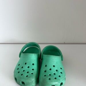 Toddler Teal Crocs